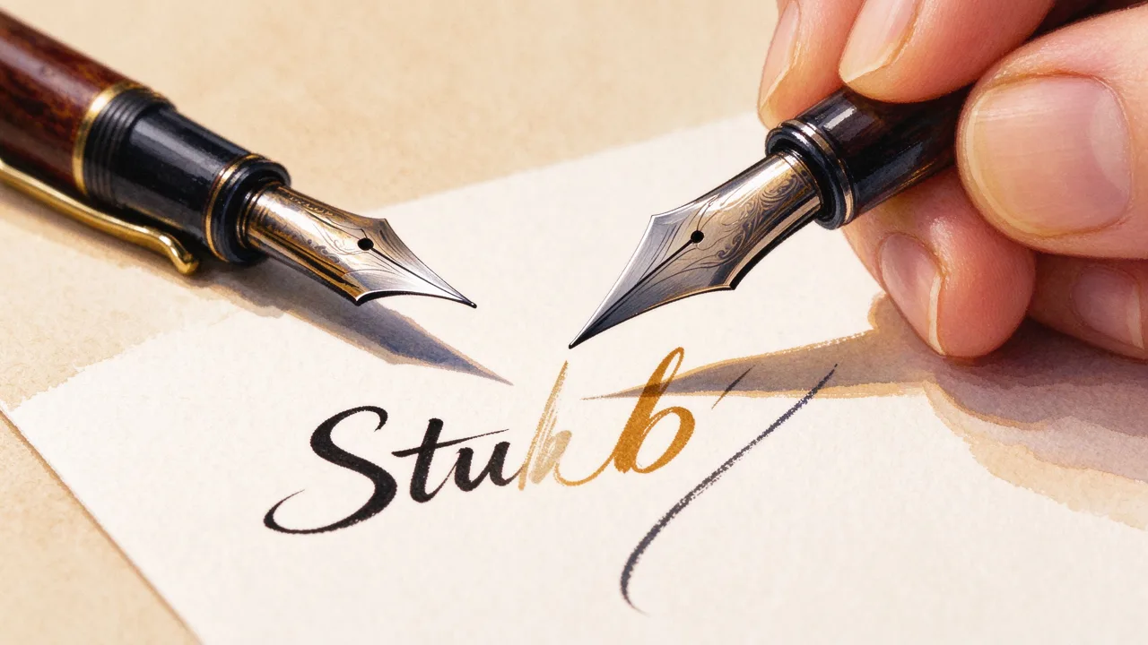 平尖與美術尖：Stub、Italic 的書寫魅力